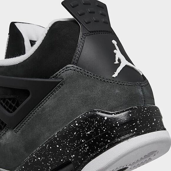 Nike Jordan 4 Retro Fear 2024 Black White Grey Men Size 11 main image 5